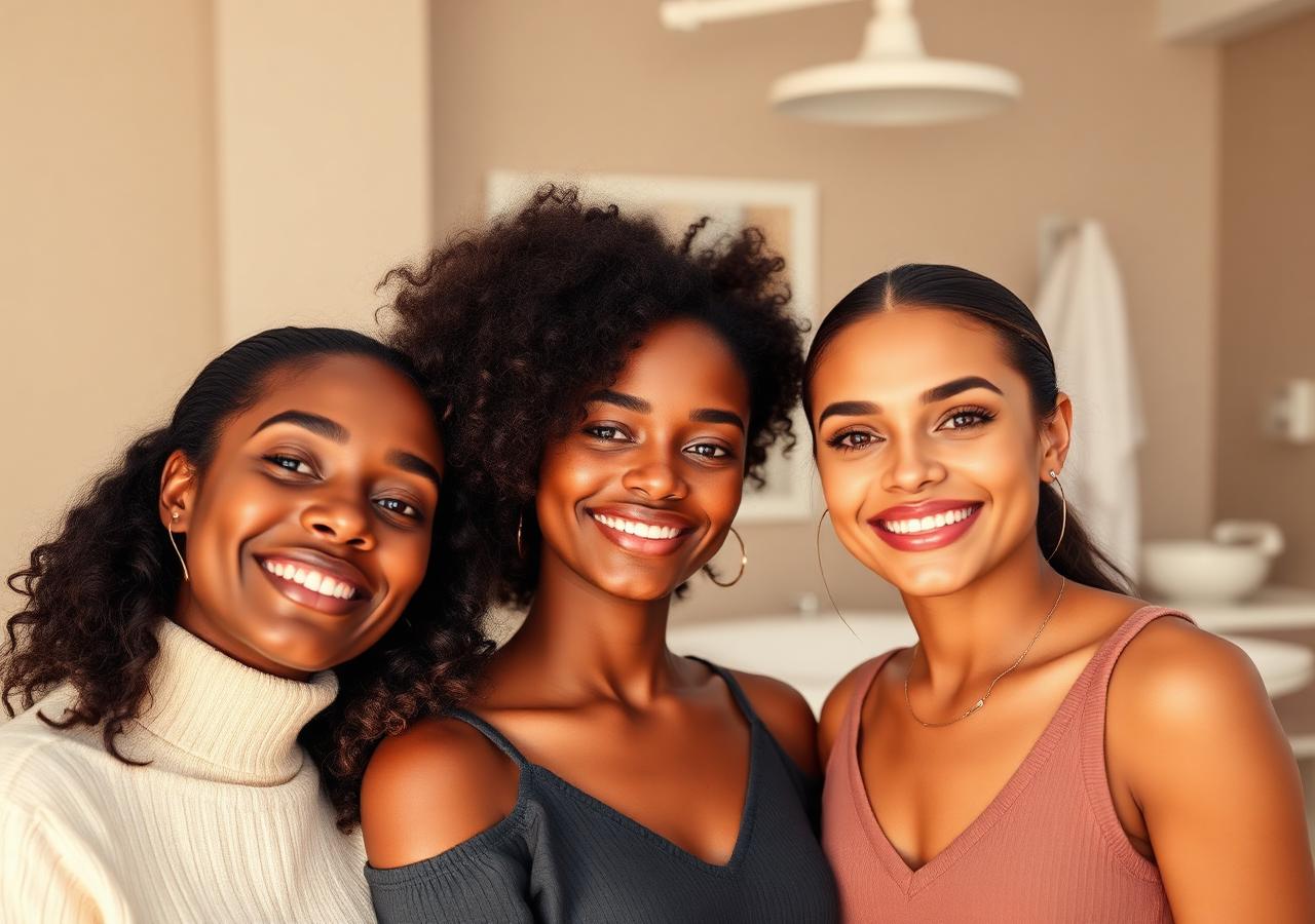 Diverse group of confident women at Upkey Aesthetics